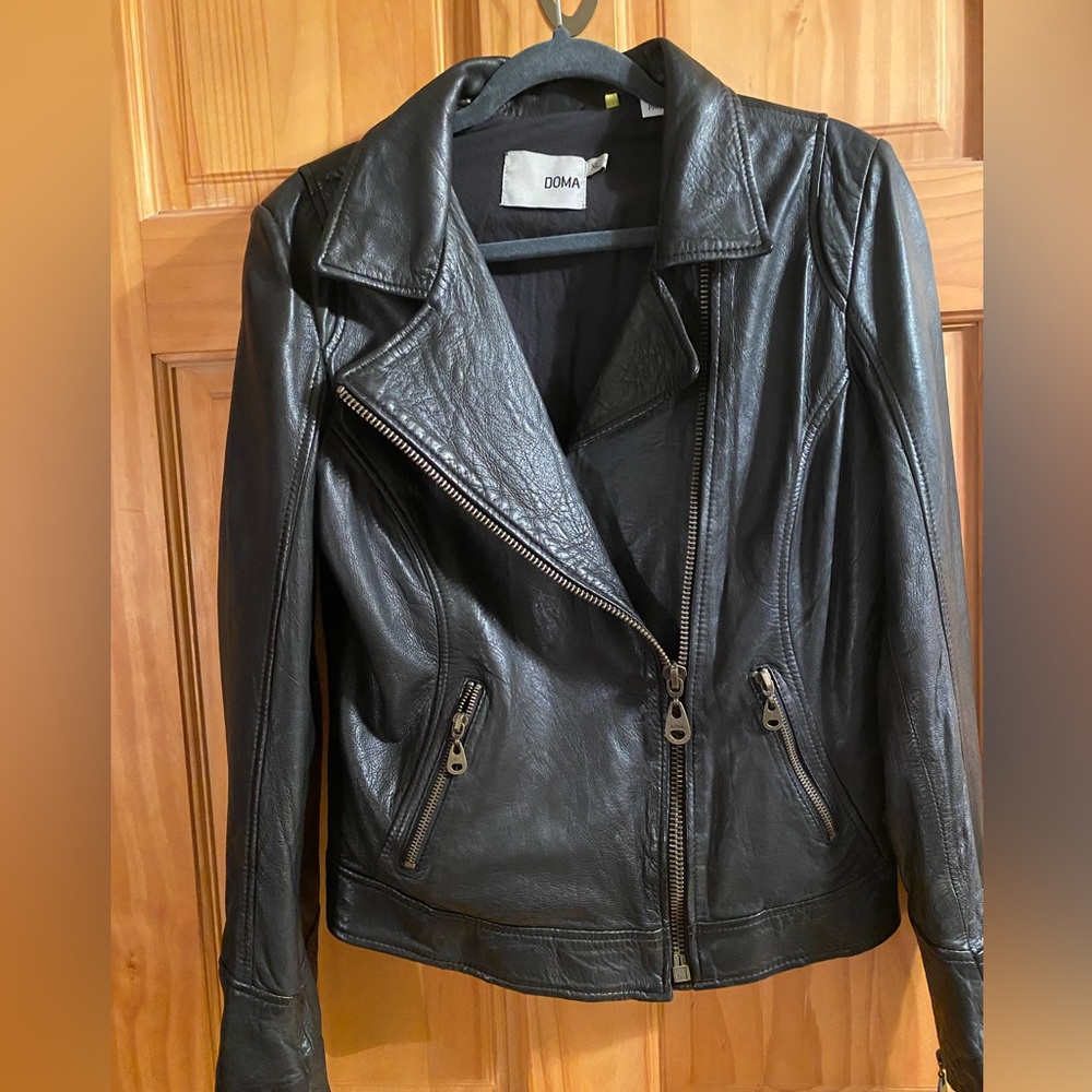 Doma moto genuine leather jacket sz XL